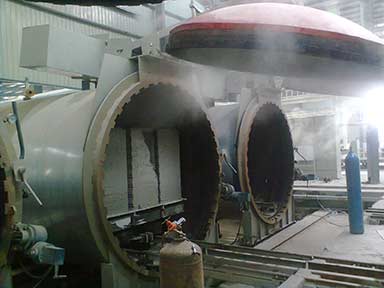 Steam curing of precast elements