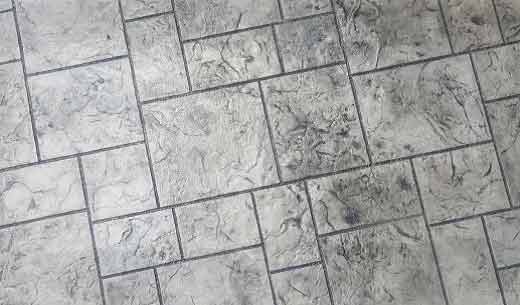 Ashlar stone pattern for stamped concrete
