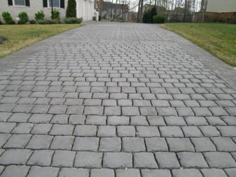 Cobble stone pattern for stamped concrete

