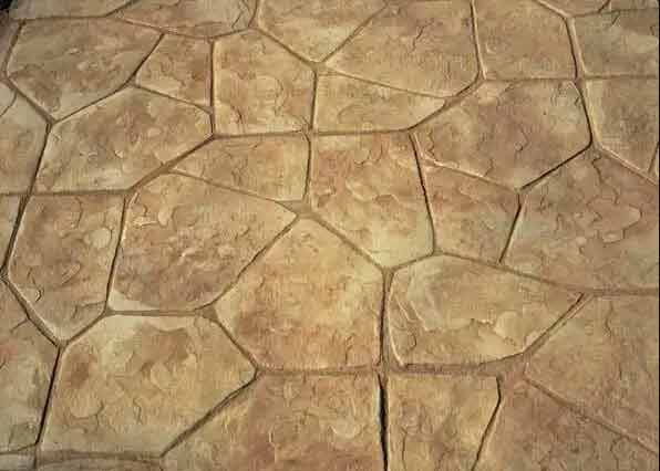 Flagstone pattern for stamped concrete