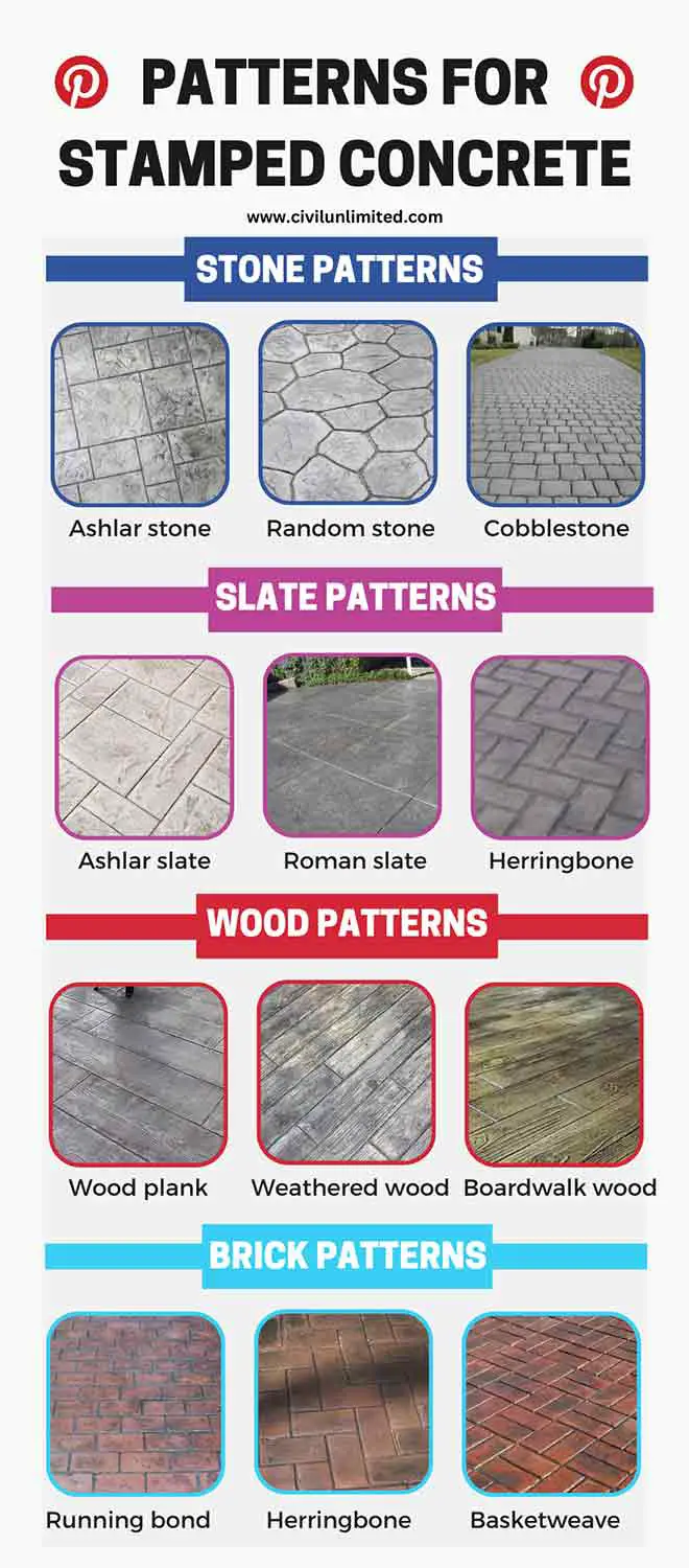Pattern for stamped concrete | Stamped concrete patterns | Stamped concrete