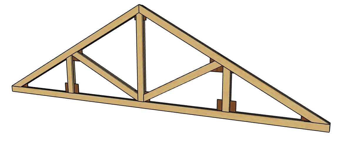 Parts of a roof - Roof truss
